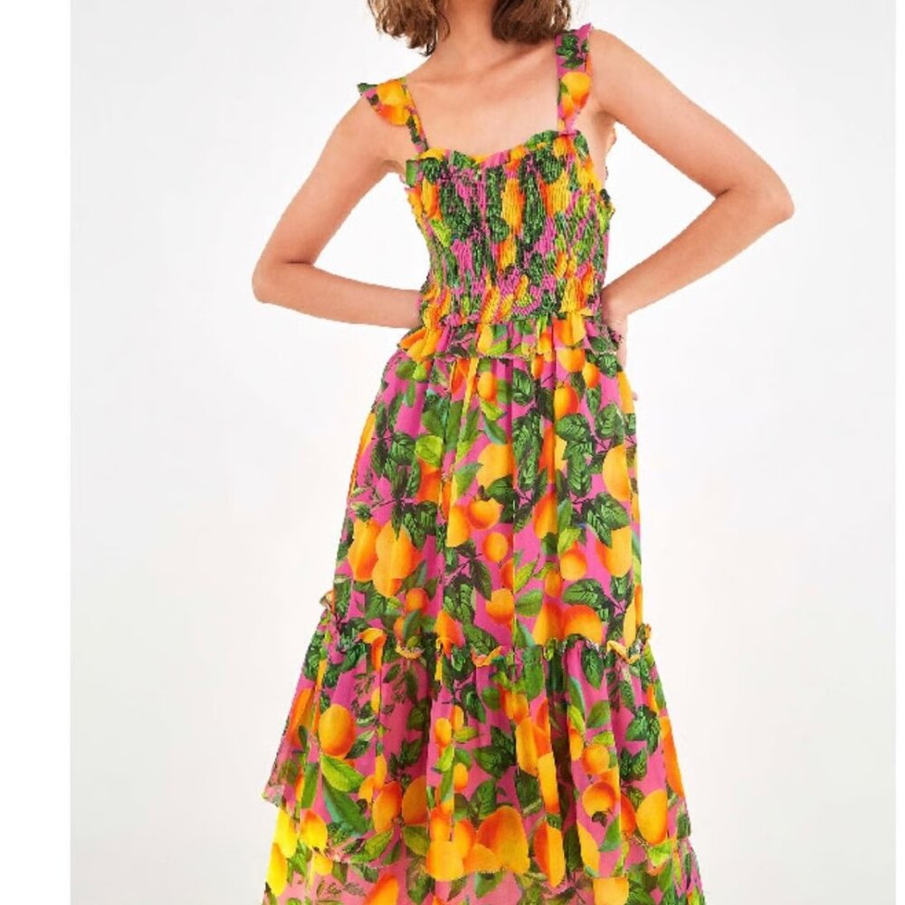 FARM Rio - Orange Sunset Maxi Dress - Large